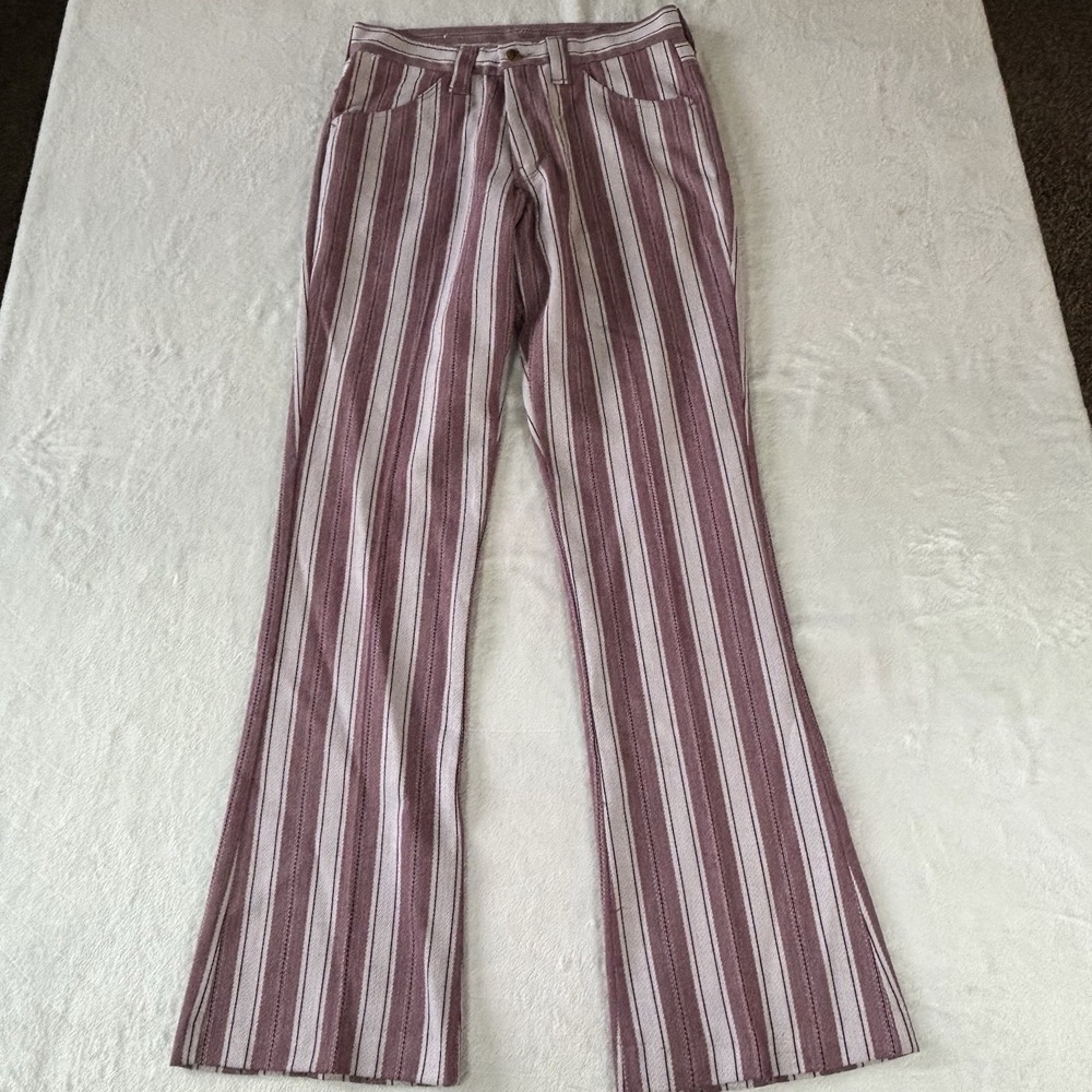 FARAH  Vintage 70's Striped Flared Western Disco Pants Size 30X31 Women's